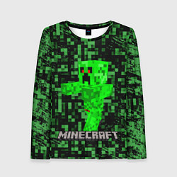 Лонгслив женский MINECRAFT CREEPER, цвет: 3D-принт