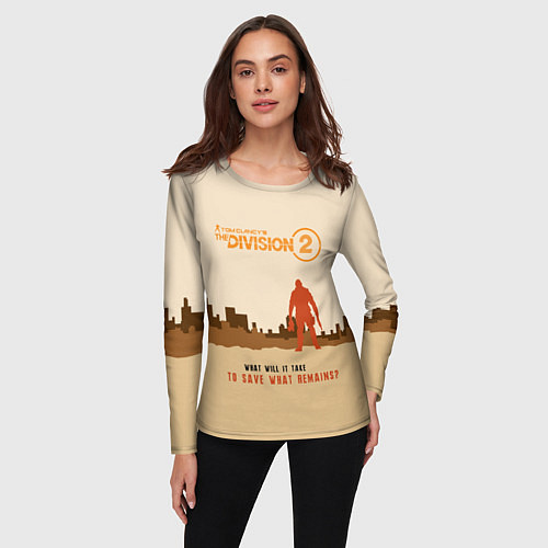 Женский лонгслив Tom Clancy's The Division 2 / 3D-принт – фото 3