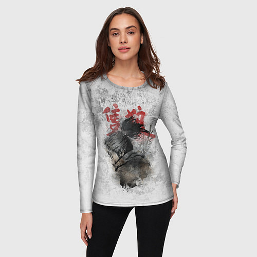 Женский лонгслив SEKIRO SHADOW DIE TWICE / 3D-принт – фото 3