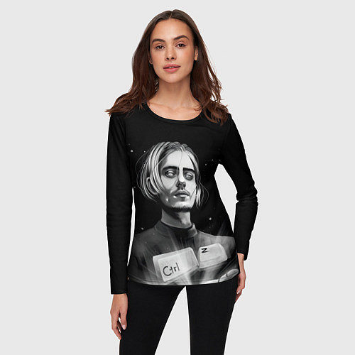 Женский лонгслив ПОШЛАЯ МОЛЛИ / 3D-принт – фото 3