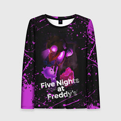 Лонгслив женский FIVE NIGHTS AT FREDDYS, цвет: 3D-принт