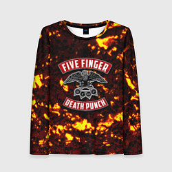 Лонгслив женский Five Finger Death Punch, цвет: 3D-принт