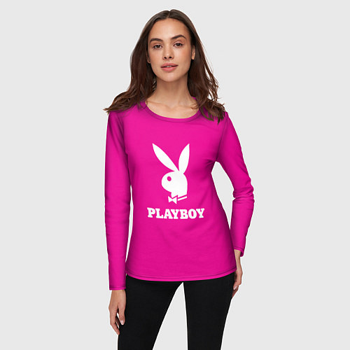 Женский лонгслив PLAYBOY / 3D-принт – фото 3