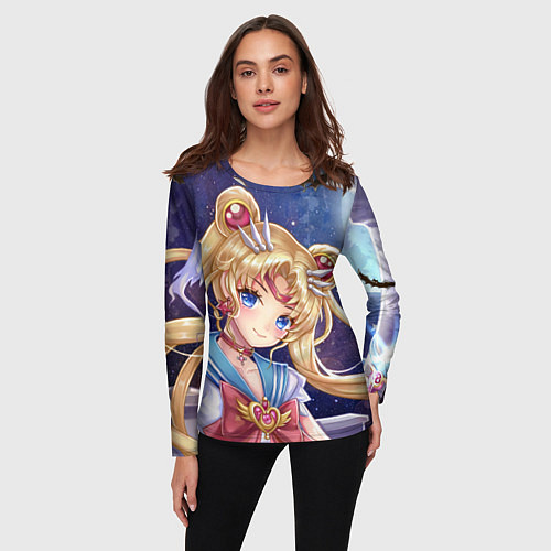 Женский лонгслив SAILOR MOON / 3D-принт – фото 3