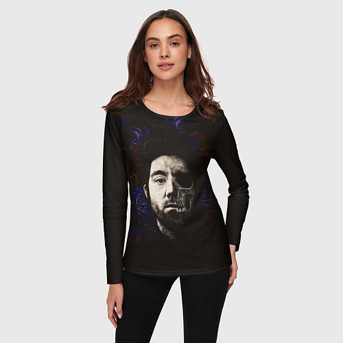 Женский лонгслив Chino Moreno / 3D-принт – фото 3