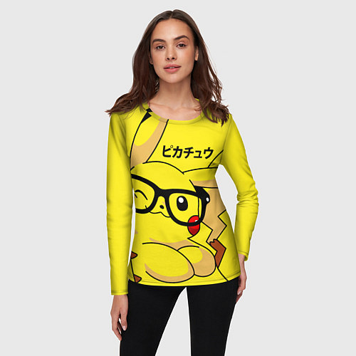 Женский лонгслив ПИКАЧУ / 3D-принт – фото 3