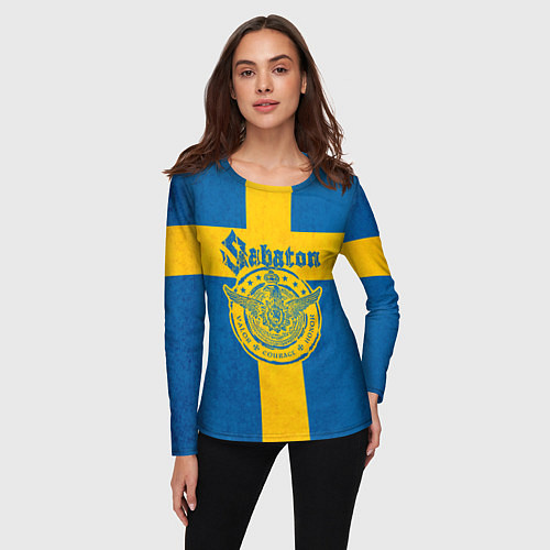Женский лонгслив Sabaton / 3D-принт – фото 3