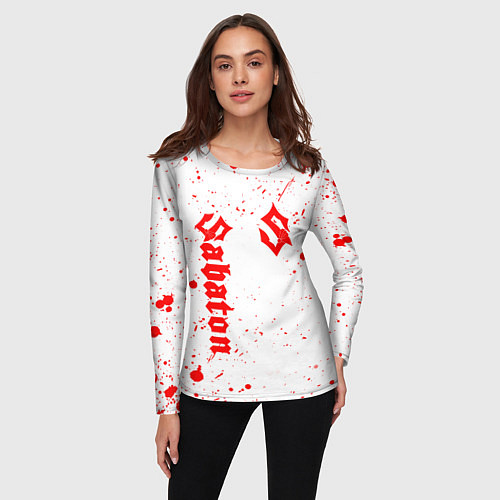 Женский лонгслив SABATON / 3D-принт – фото 3