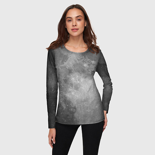 Женский лонгслив ЛУНА / 3D-принт – фото 3