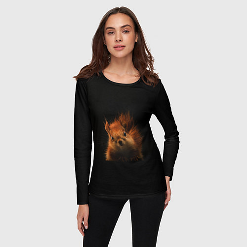 Женский лонгслив Белка / 3D-принт – фото 3