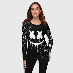 Лонгслив женский Marshmello, цвет: 3D-принт — фото 2