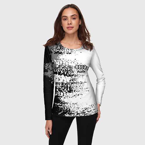 Женский лонгслив AUDI / 3D-принт – фото 3