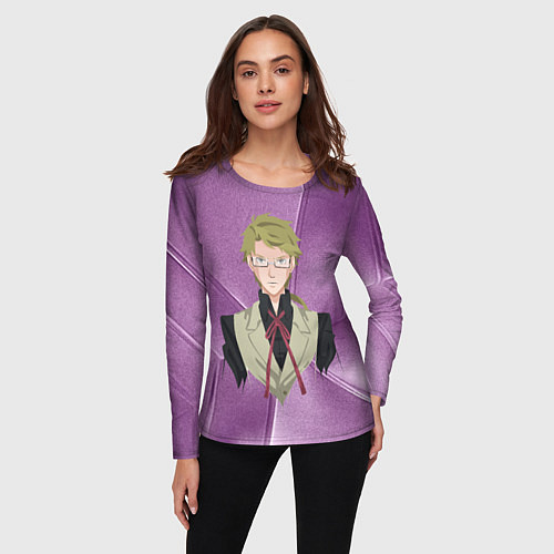 Женский лонгслив Куникида Доппо / 3D-принт – фото 3