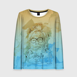 Лонгслив женский Hayao Miyazaki, цвет: 3D-принт
