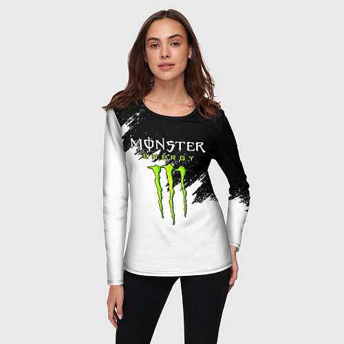 Женский лонгслив MONSTER ENERGY / 3D-принт – фото 3