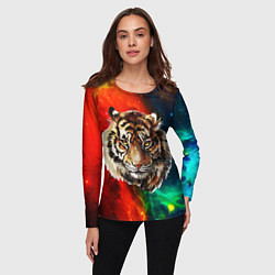 Лонгслив женский Cosmo Tiger, цвет: 3D-принт — фото 2