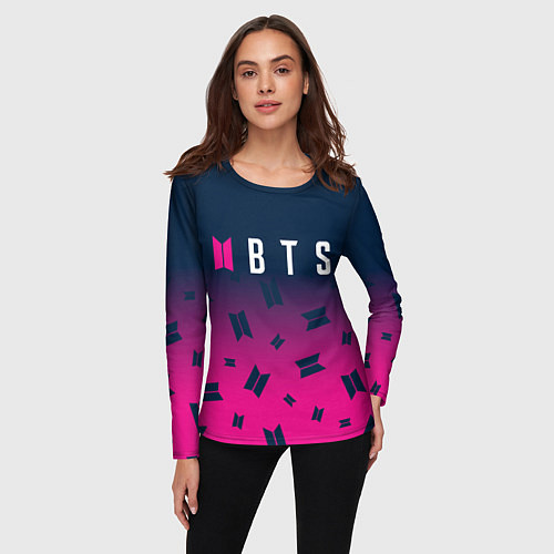 Женский лонгслив BTS БТС / 3D-принт – фото 3