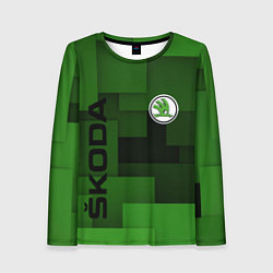 Лонгслив женский SKODA, цвет: 3D-принт