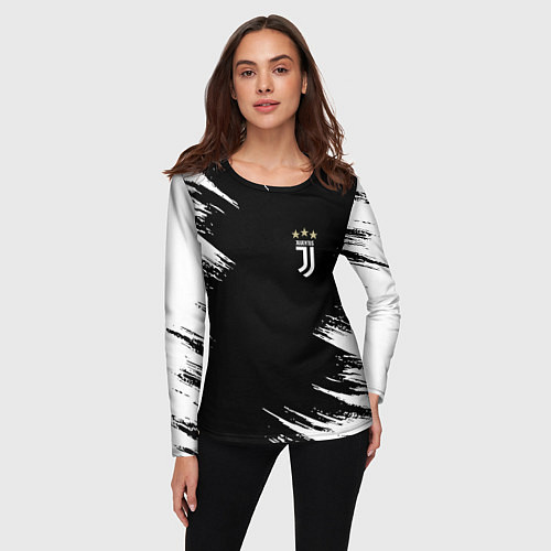 Женский лонгслив JUVENTUS / 3D-принт – фото 3