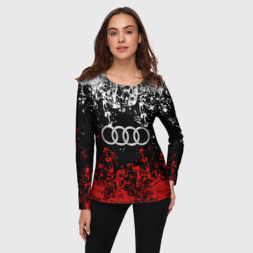 Женский лонгслив AUDI / 3D-принт – фото 3