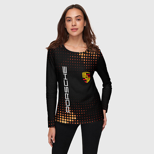 Женский лонгслив PORSCHE / 3D-принт – фото 3