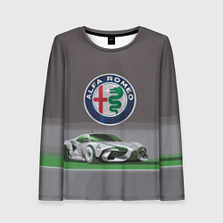 Лонгслив женский Alfa Romeo motorsport, цвет: 3D-принт