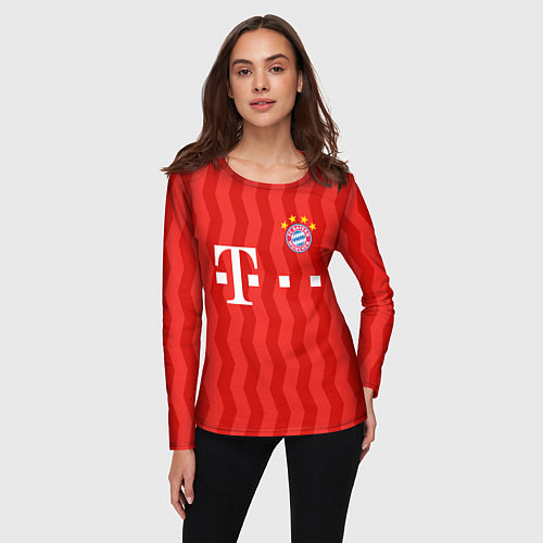 Женский лонгслив FC Bayern Munchen униформа / 3D-принт – фото 3