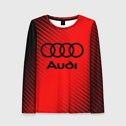 Лонгслив женский AUDI АУДИ, цвет: 3D-принт