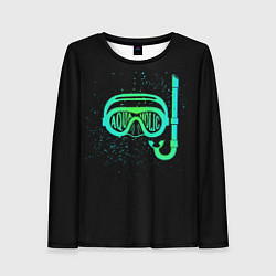 Лонгслив женский Aquaholic, цвет: 3D-принт