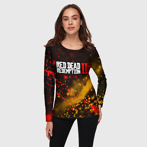 Женский лонгслив RED DEAD REDEMPTION 2 / 3D-принт – фото 3