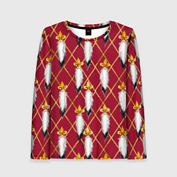 Лонгслив женский Tassels red gold, цвет: 3D-принт
