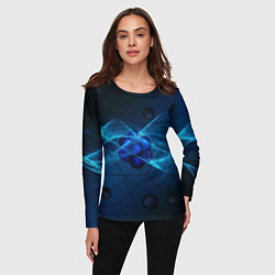 Лонгслив женский Атом, цвет: 3D-принт — фото 2