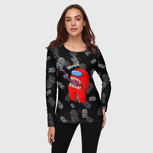 Женский лонгслив AMONG US / 3D-принт – фото 3