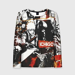 Лонгслив женский Bleach Блич Ичиго Курасаки, цвет: 3D-принт