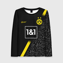 Лонгслив женский BORUSSIA выездная сезон 2021, цвет: 3D-принт
