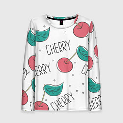 Женский лонгслив Вишенки Cherry