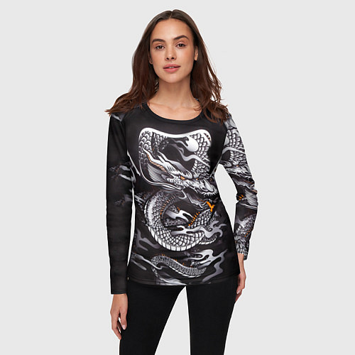 Женский лонгслив Самурай / 3D-принт – фото 3