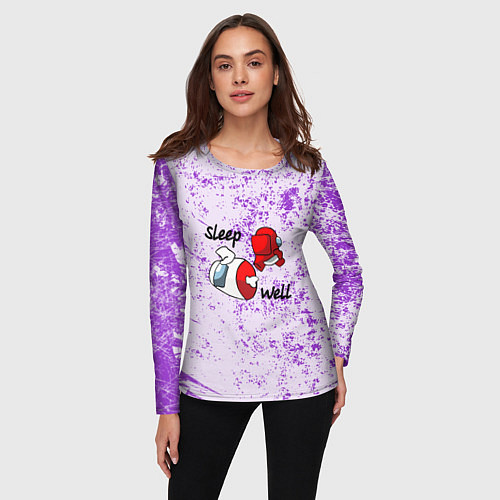 Женский лонгслив Among Us Sleep well Z / 3D-принт – фото 3