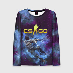 Женский лонгслив CS GO Blue smoke