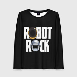 Лонгслив женский Robot Rock, цвет: 3D-принт