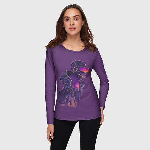 Женский лонгслив Daft Punk / 3D-принт – фото 3