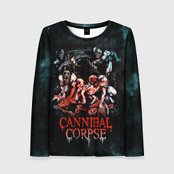 Лонгслив женский Cannibal Corpse, цвет: 3D-принт