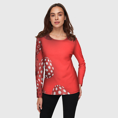 Женский лонгслив Пасха / 3D-принт – фото 3
