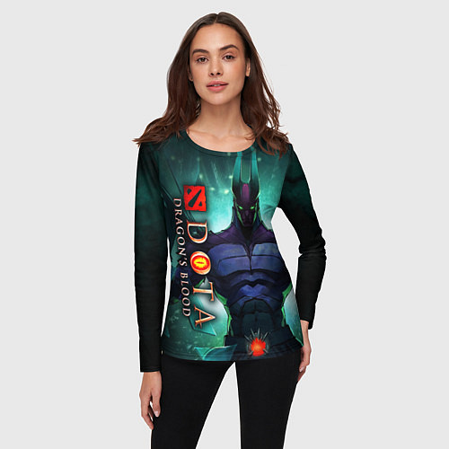 Женский лонгслив DOTA: Кровь дракона / 3D-принт – фото 3