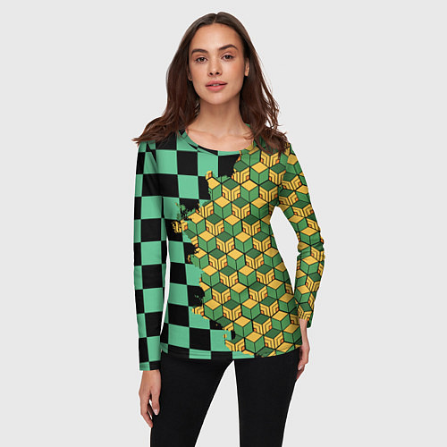 Женский лонгслив ТАНДЖИРО И ТОМИОКА / 3D-принт – фото 3