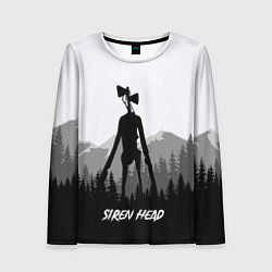 Лонгслив женский SIREN HEAD DARK FOREST, цвет: 3D-принт