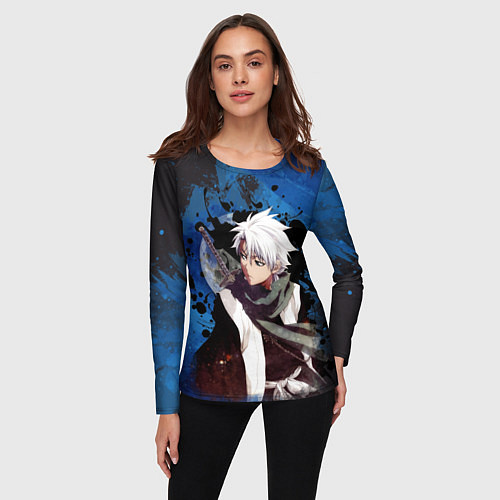 Женский лонгслив Тосиро Хицугая Блич / 3D-принт – фото 3