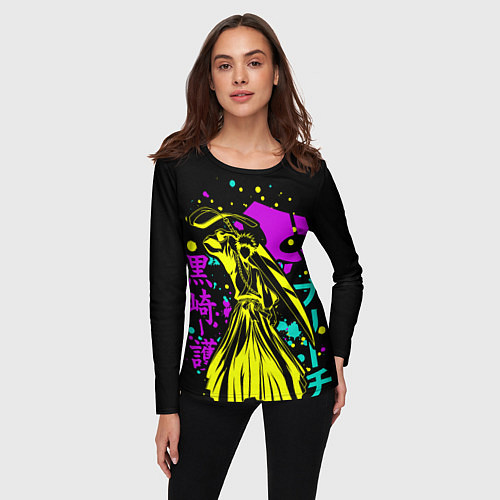 Женский лонгслив Neon Ichigo, Bleach / 3D-принт – фото 3