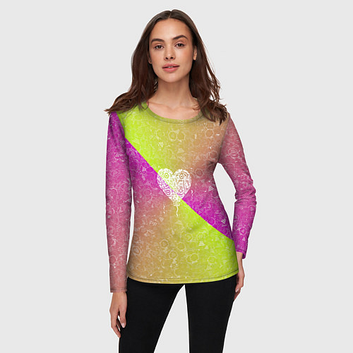 Женский лонгслив Воздушный Шарик АПВ 158ЛФ / 3D-принт – фото 3