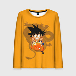 Лонгслив женский Kid Goku, цвет: 3D-принт